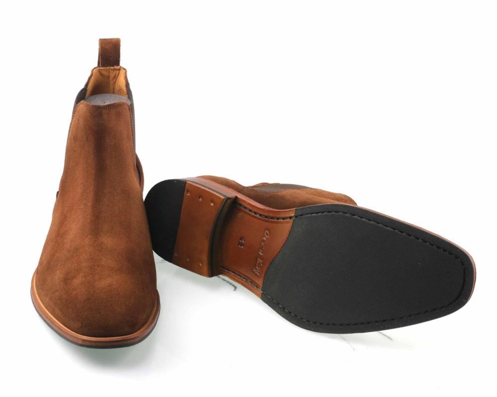 BROMPTON Mens Brown Suede Chelsea Boot by Orca Bay