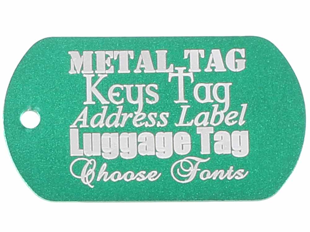 engraved dog tag