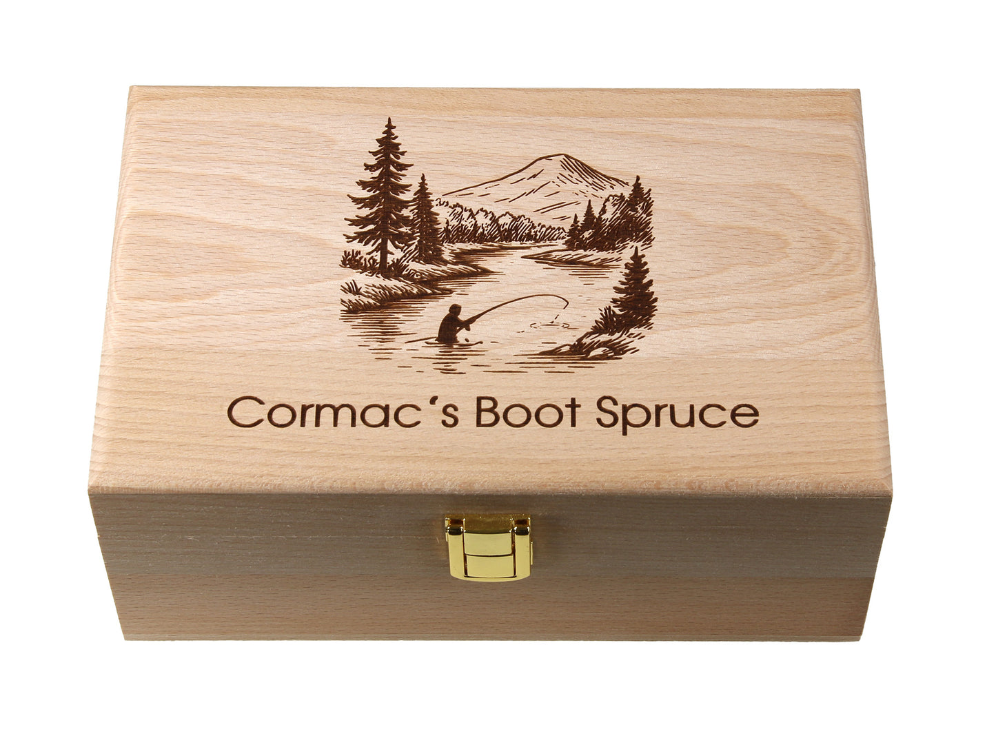 personalised beech wood trinket keepsake box 22x14x9cm