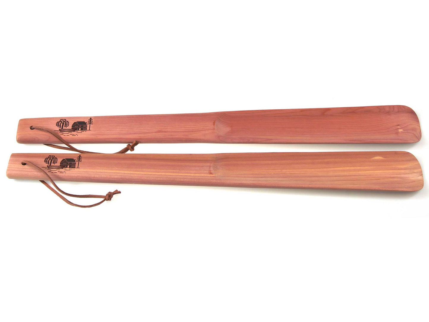 Personalised 40cm long cedar wood shoe horn