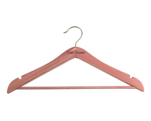 Cedar wood shirt and dress coat hanger 45cm x 23cm x 12mm