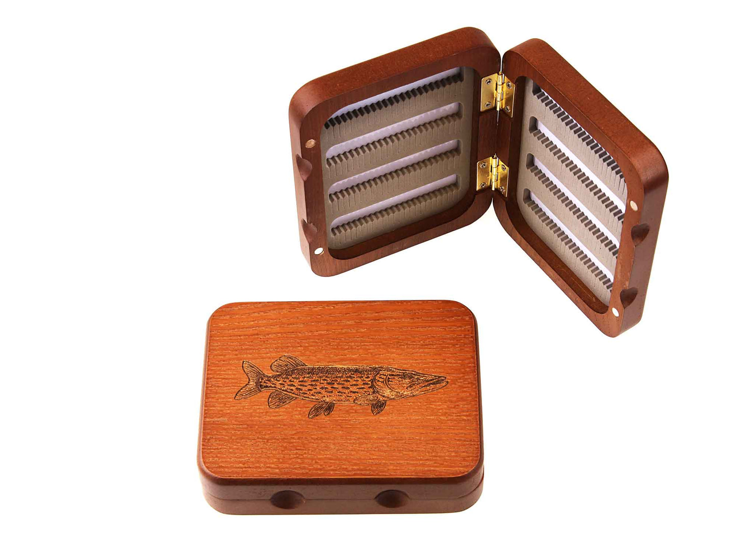 Personalised Wood Salmon / Trout Fly Box