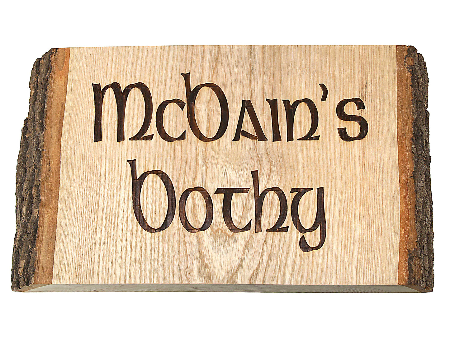Engraved Wood Door Sign