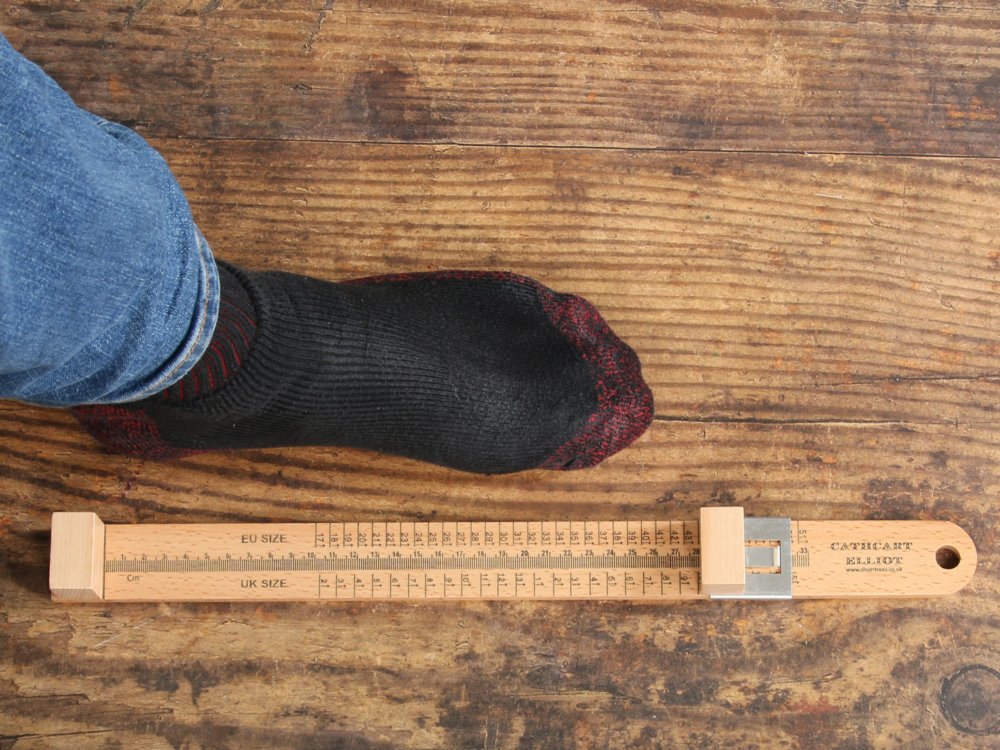 Premium wood foot sizer ruler measure device eu uk