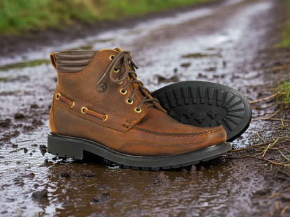 Dartmouth Men’s Leather Country Boot – Havana Brown by Orca Bay