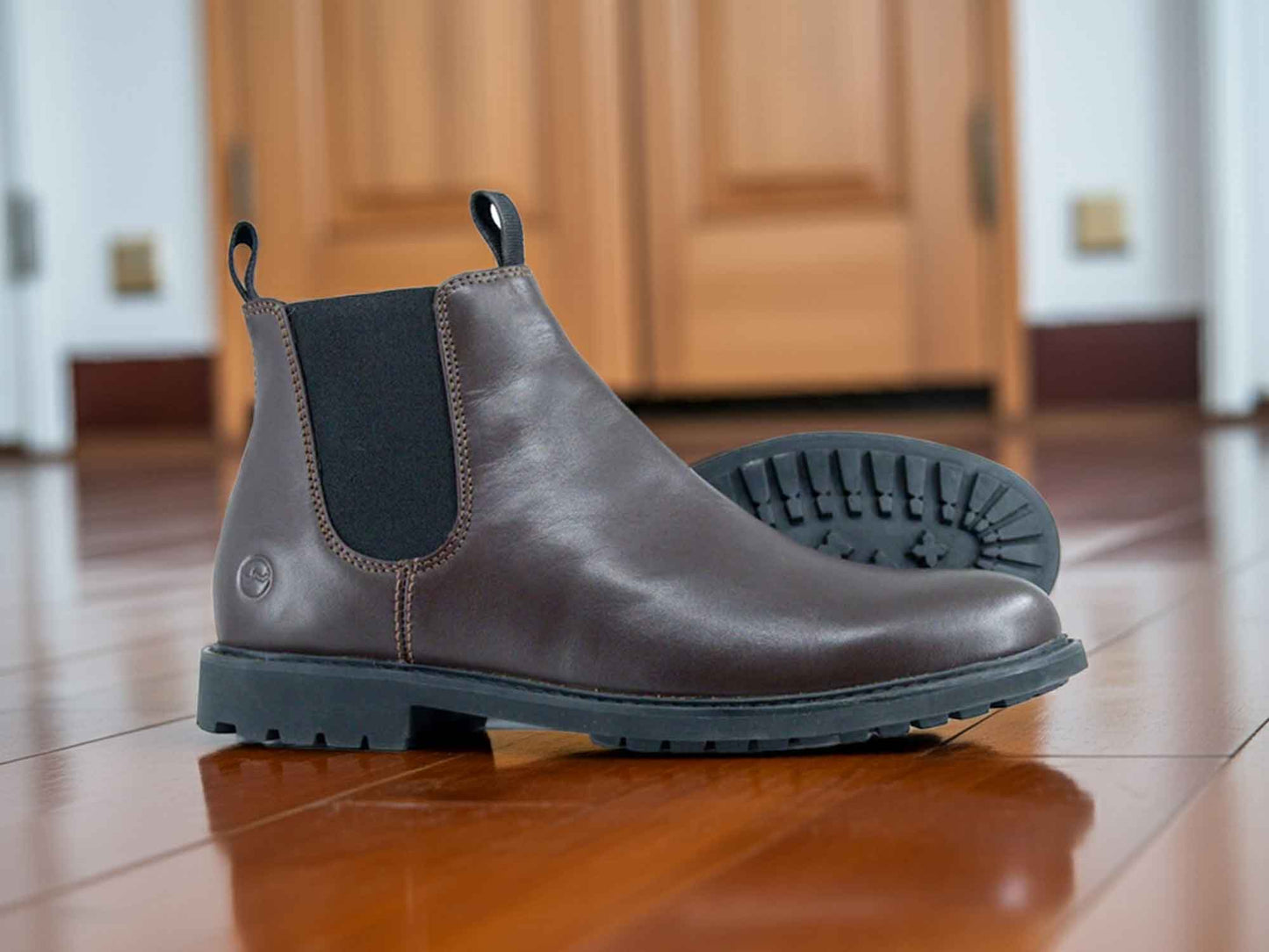 HENLEY Mens Ankle Boot – Dark Brown Leather Chelsea Boot by Orca Bay
