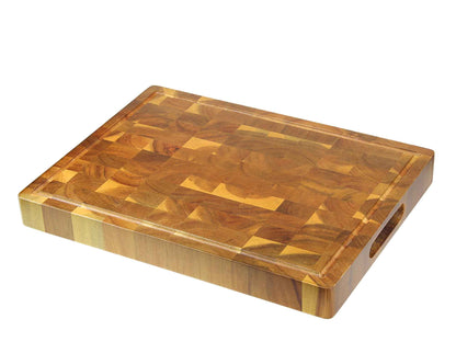 Large Acacia Wood Carving Chopping Cutting Board 40x30x4cm