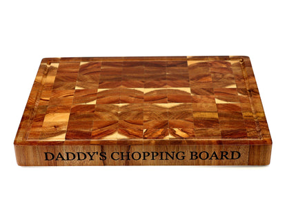 Large Acacia Wood Carving Chopping Cutting Board 40x30x4cm