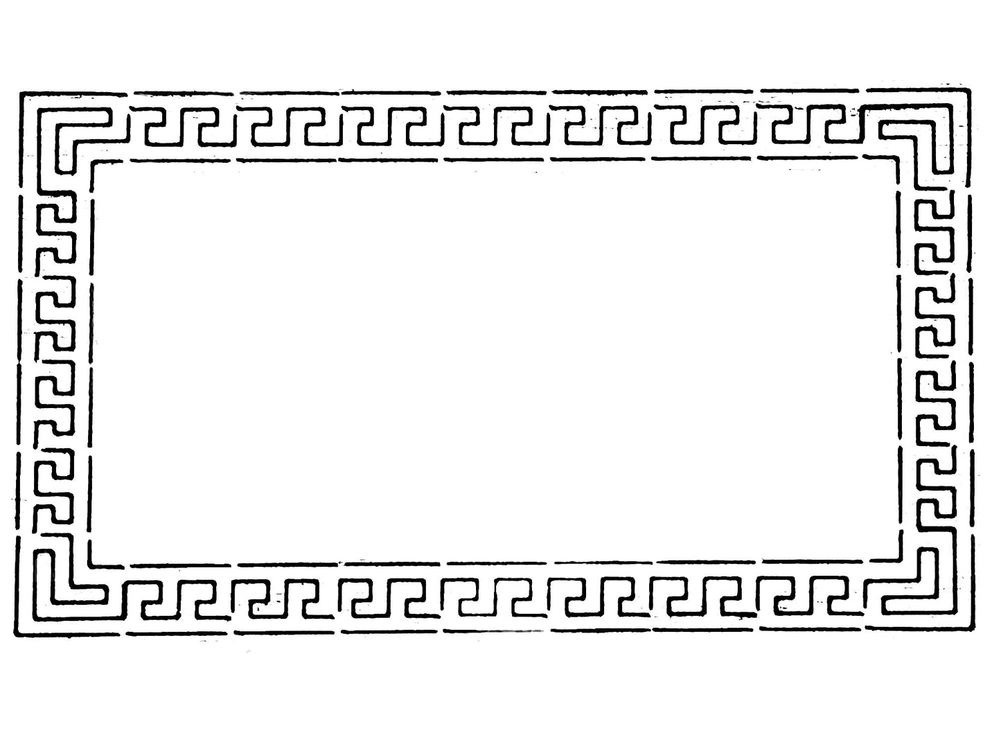 The Cathcart Elliot Personalized Maple Wood USB 3.0 32GB flash drive comes in a presentation box, featuring a black Greek key border design on white with symmetrical interlocking spirals for an elegant touch.
