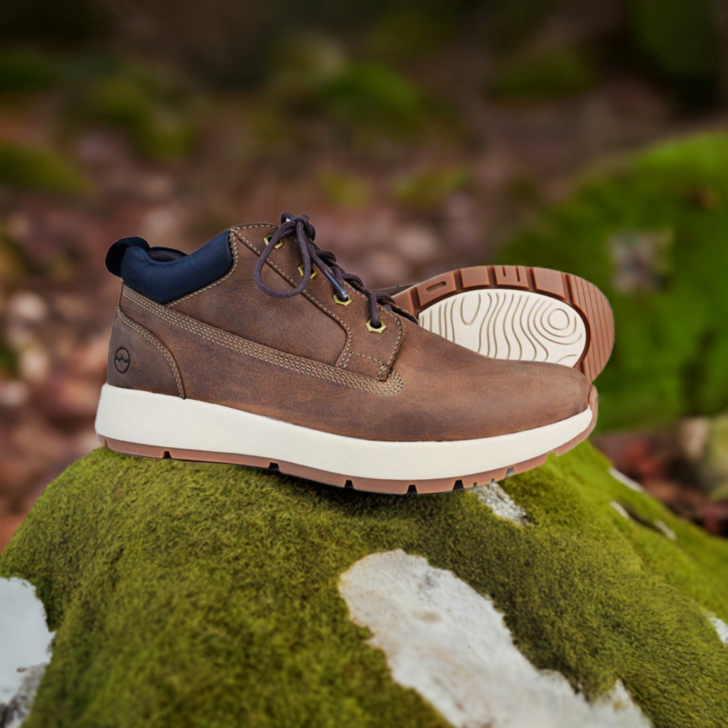 ABERDEEN Mens Bark Brown Boot with Rubber sole by Orca Bay