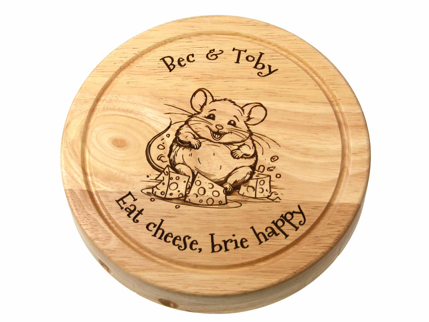 Mouse themed Personalised Cheeseboard Gift Set