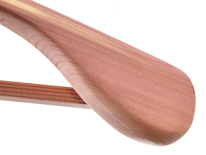 Personalisable 48cm cedar wood suit and jacket hanger by Cathcart Elliot