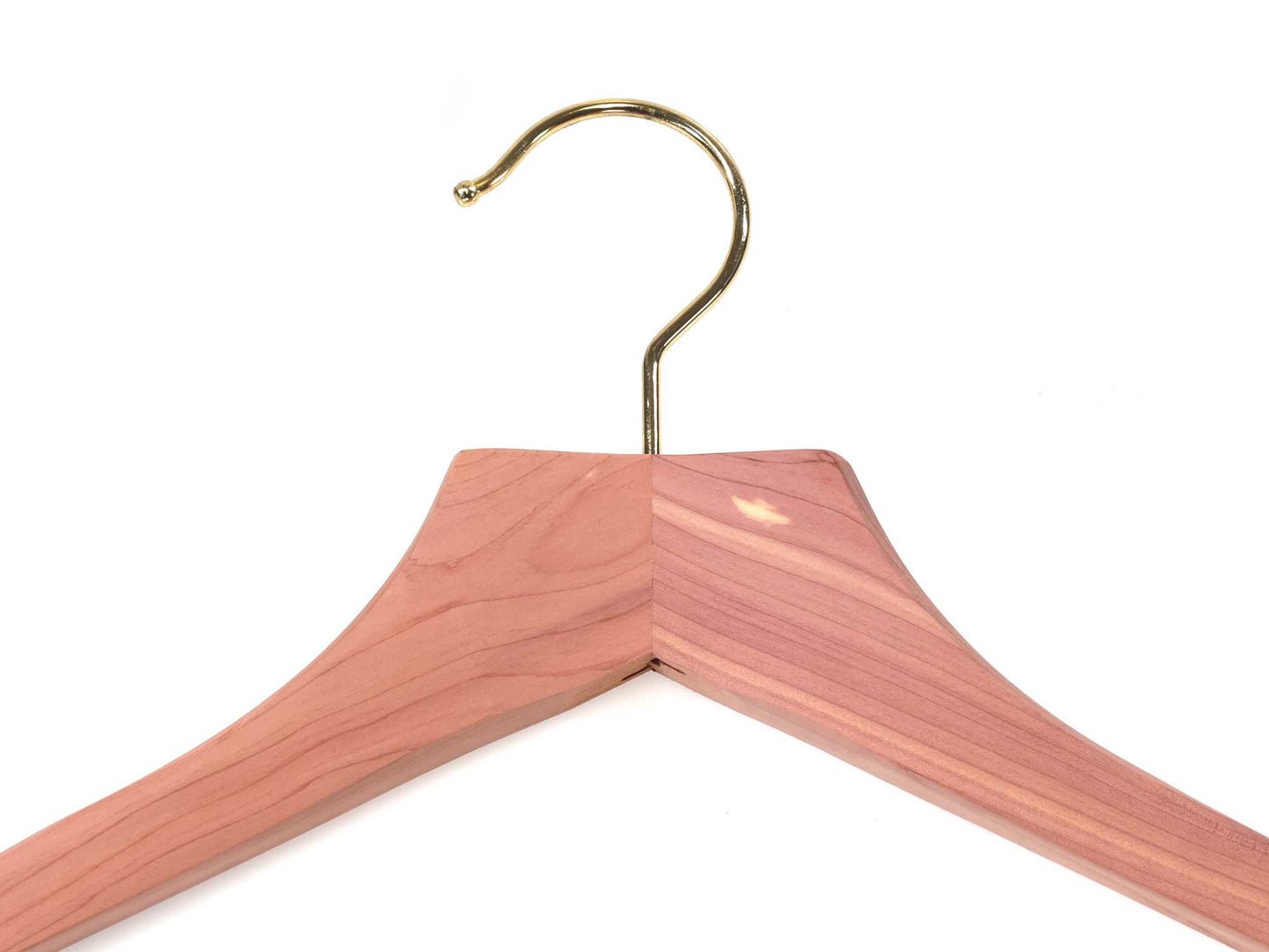 Personalisable 48cm cedar wood suit and jacket hanger by Cathcart Elliot