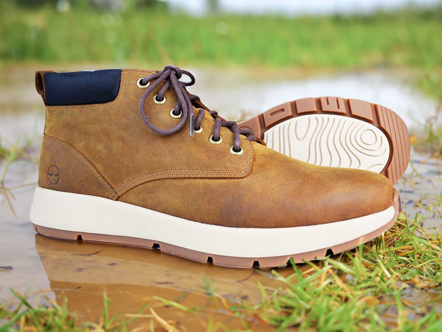 KIELDER Men's Sand Brown Waterproof Boot by Orca Bay