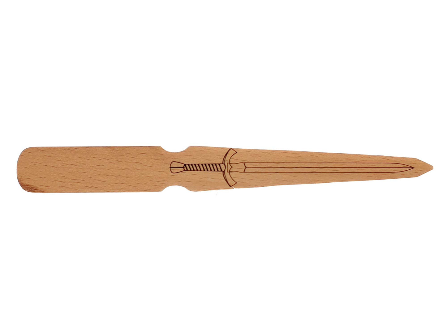 Personalised beech wood letter opener