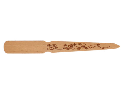 Personalised beech wood letter opener