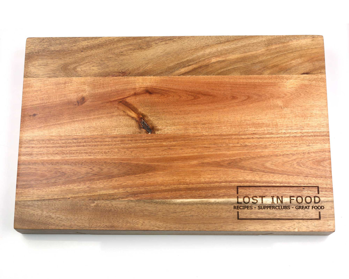 Personalisable Rustic Large Acacia Wood Cheeseboard Set 36cm x 24cm