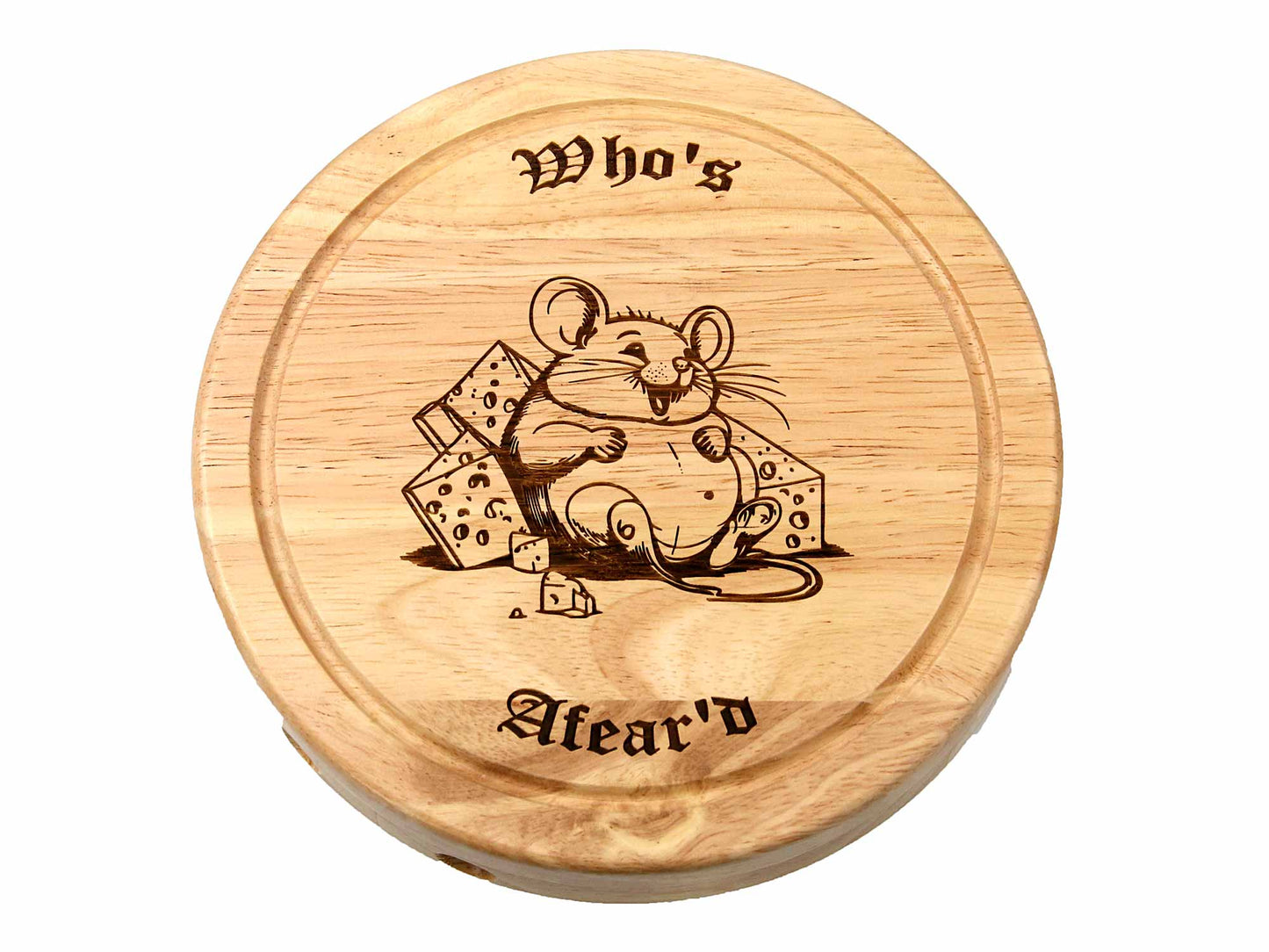 Mouse themed Personalised Cheeseboard Gift Set