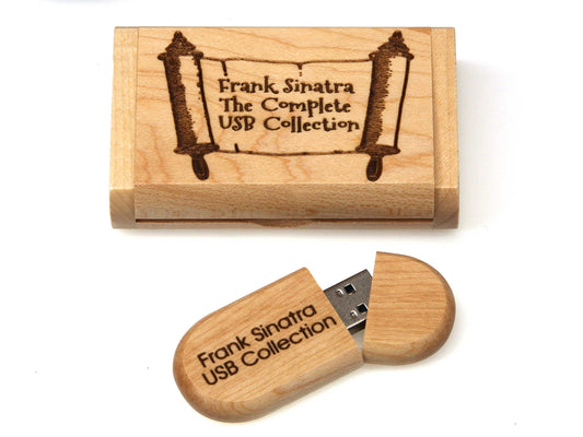 The Cathcart Elliot Personalised Maple wood USB 3.0 32GB flash drive comes in a matching engraved presentation box—an elegant, personalised gift set perfect for storing and presenting your digital files.