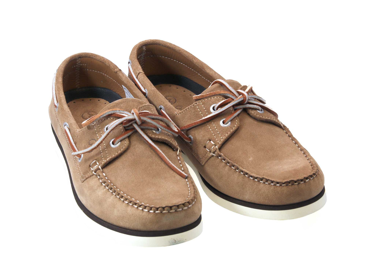 PORTLAND Taupe Suede Boat Shoe by Orca Bay