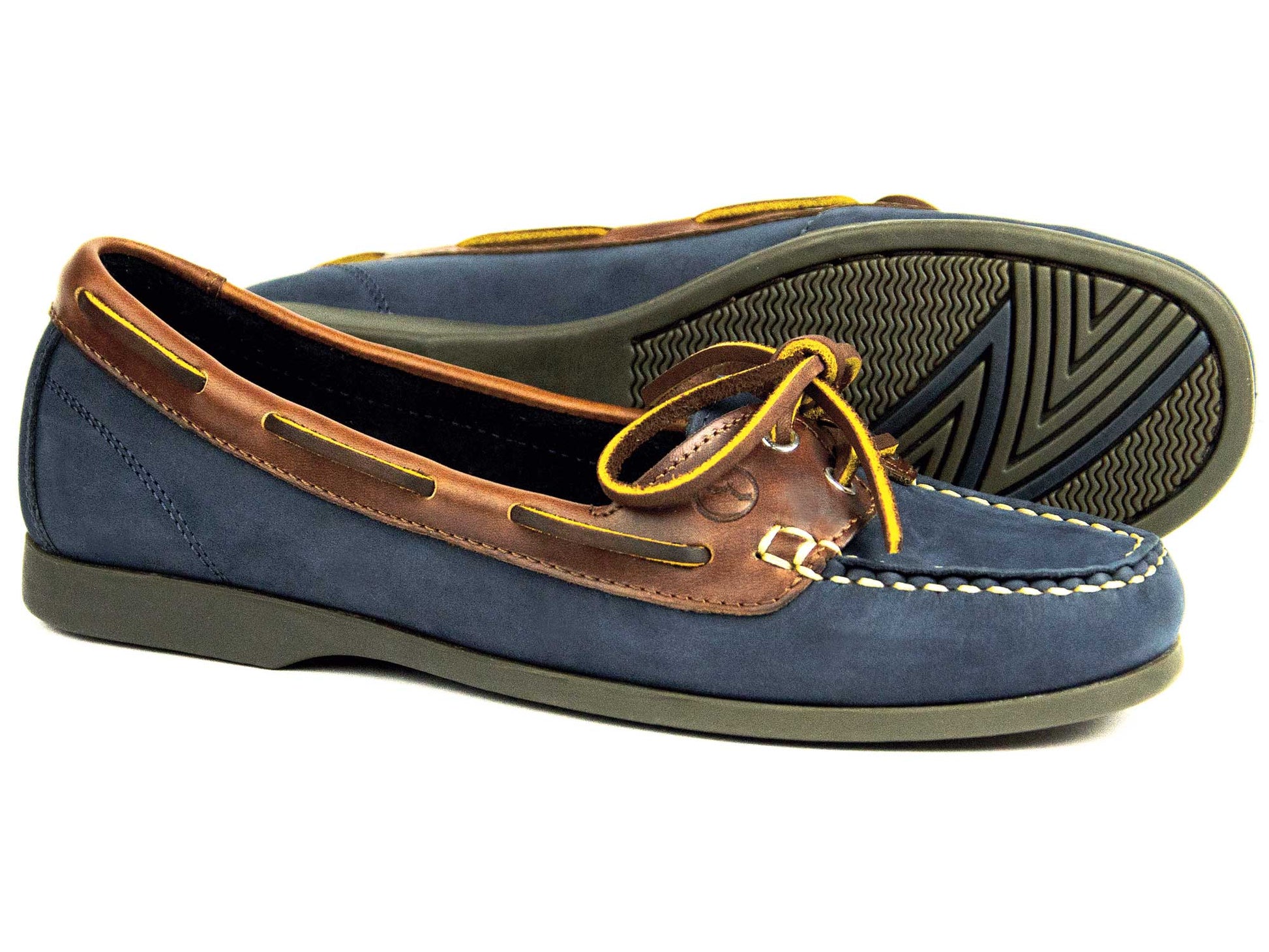 Stylish Navy Nubuck Ladies Deck Shoe by Orca Bay SCHOONER