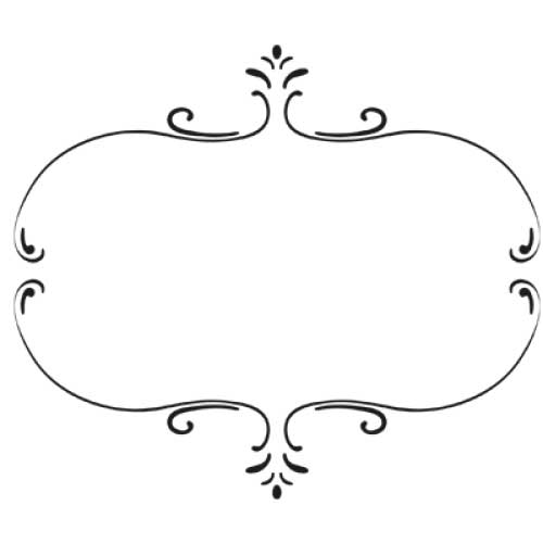 A decorative black border of symmetrical swirling patterns elegantly frames a Cathcart Elliot Personalised Maple wood USB 3.0 32GB flash drive presentation box, perfect for stylish showcasing.