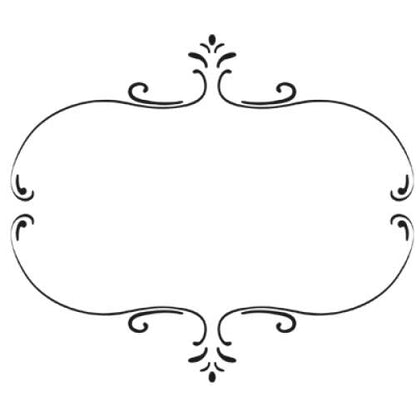 A decorative black border of symmetrical swirling patterns elegantly frames a Cathcart Elliot Personalised Maple wood USB 3.0 32GB flash drive presentation box, perfect for stylish showcasing.