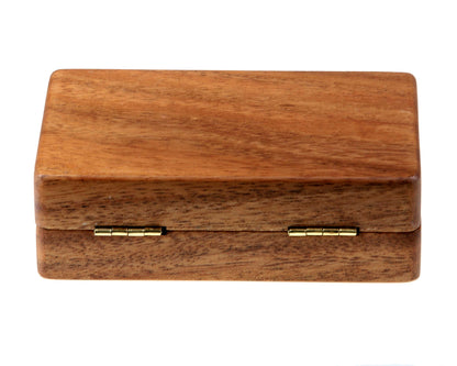 Personalised Pocket Sized Walnut Fishing Fly Box