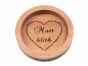 Personalised Wine Bottle Coaster made from Beech wood