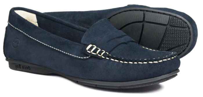Orca Bay Florence Ladies Summer Loafer - Navy Blue Suede
