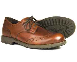 COUNTRY BROGUE Elk - Men's Brown Brogue Walking Shoes
