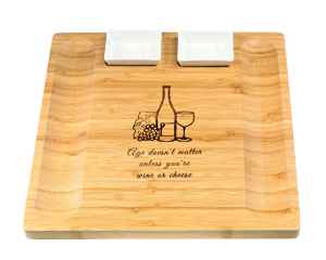 Engraved cheese board platter