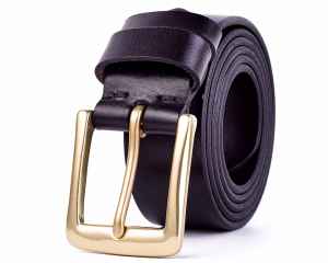 Mens Black Leather Belt