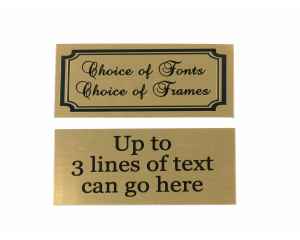 'Gold' Name Plaques self-adhesive
