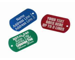 engraved personalised dog tags labels
