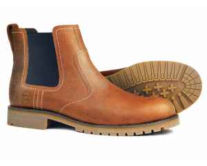 Orca Bay Mens EXMOOR Boot Havana Leather with rubber sole