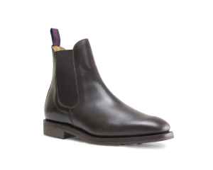 Mens Brown Leather Chelsea Boots With rubber sole