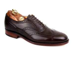 Mens dark brown brogue shoes
