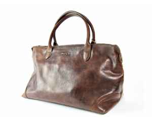 MISSENDON Overnight - Dark Brown Leather Bag