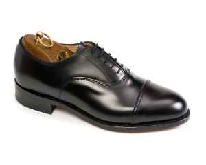 Size 13 Sanders Officers Black Oxford Shoes F+ Wider fitting