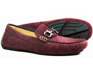 Orca Bay Roma 2 Mens Burgundy Suede Driving Loafer