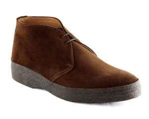 Size 6 Sanders Mens Hi-Top Polo Snuff Suede Chukka Boot with Crepe Rubber