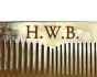 Engraved Horn Comb