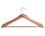 Sturdy 45cm cedar wood shirt and dress coat hanger