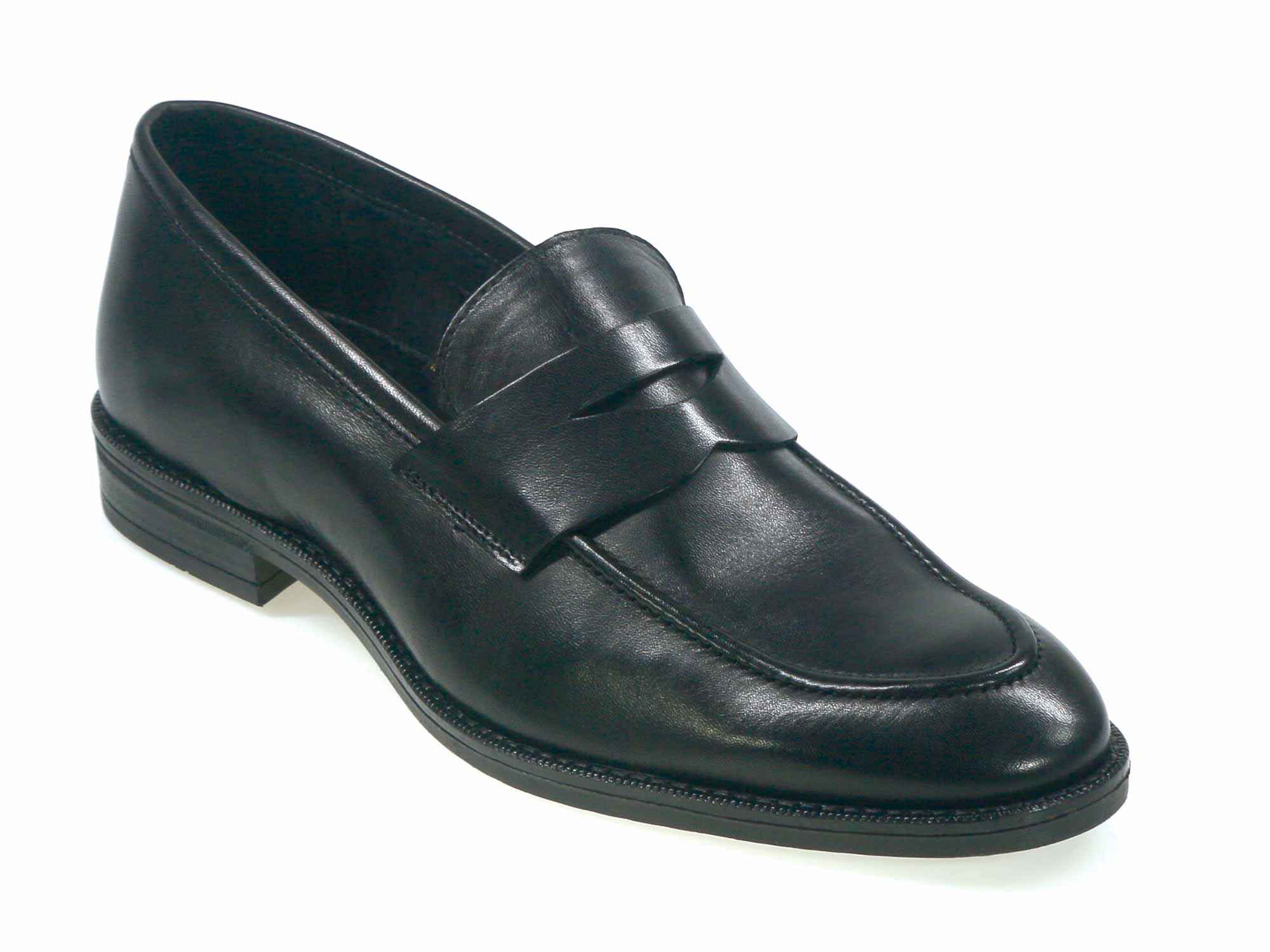 Step into style and comfort with ALTON Men's Black Calf Loafer Slip-On ...