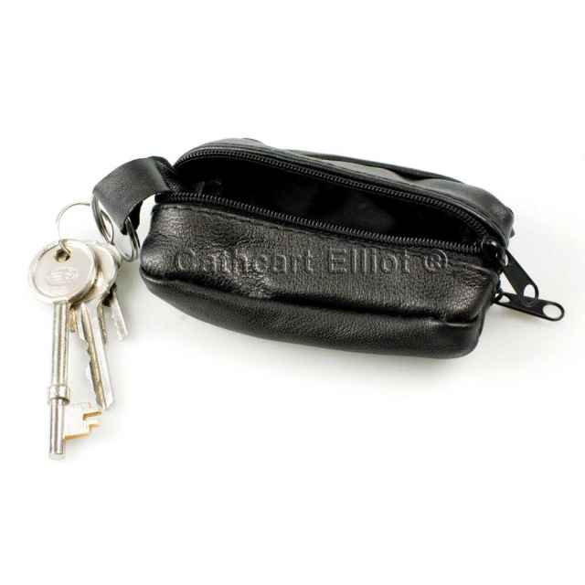 Black Leather Bell Key Holder 