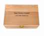 Personalised shoe valet box cleaning kit in beech wood box *No Polish*