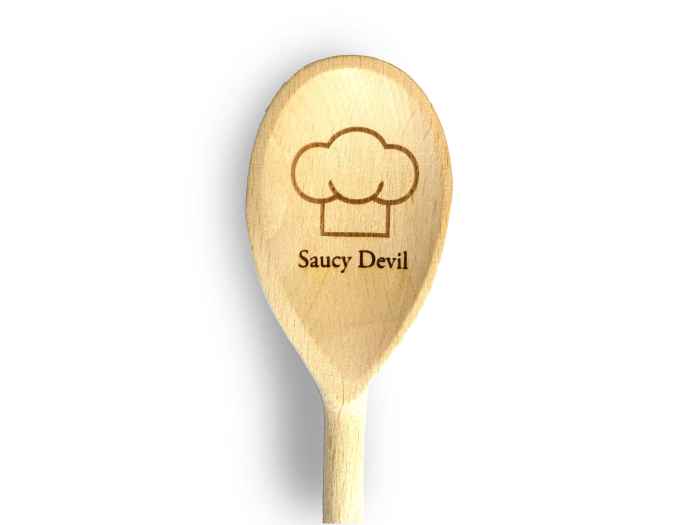 personalised wooden spoon