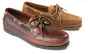 AUGUSTA Mens Sailing Shoes Saddle Brown Leather by Orca Bay